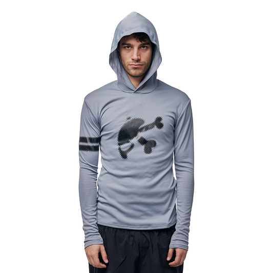 HOODED LONGSLEEVE GREY