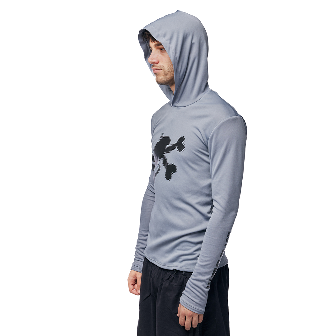 HOODED LONGSLEEVE GREY
