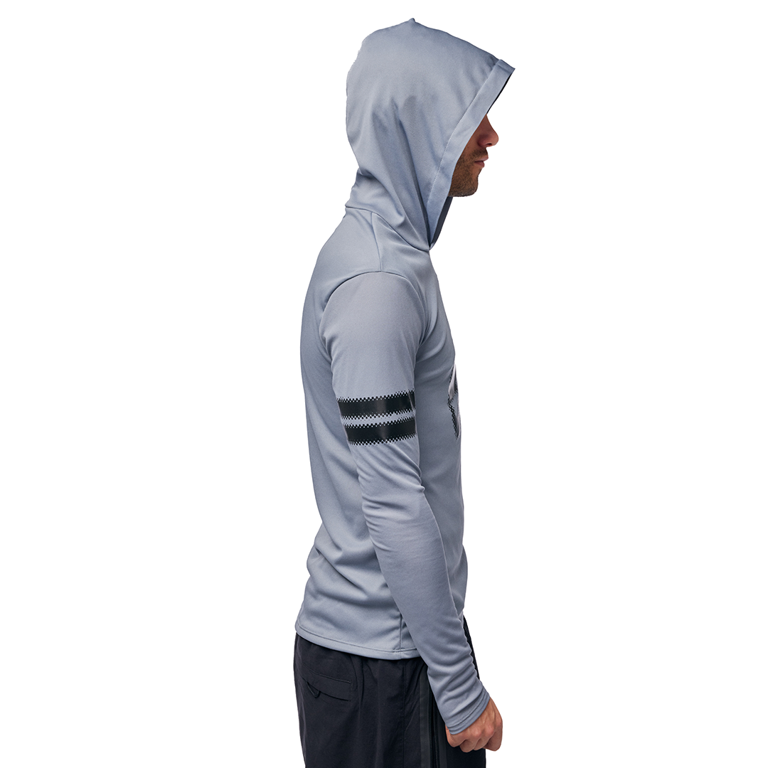 HOODED LONGSLEEVE GREY