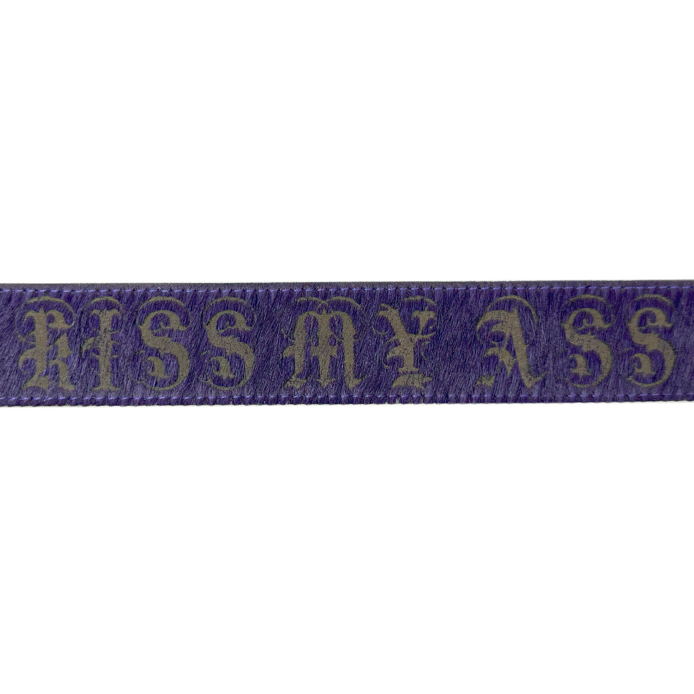 LASER TATTOO PONY HAIR BELT PURPLE