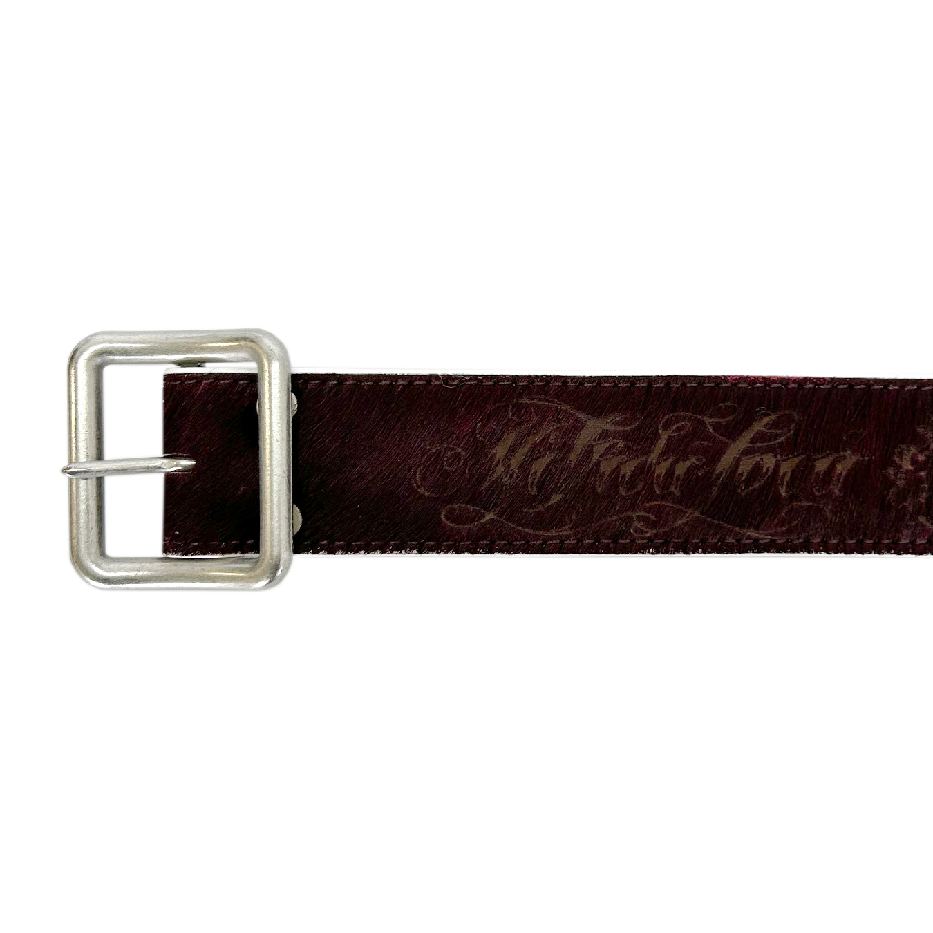 LASER TATTOO PONY HAIR BELT