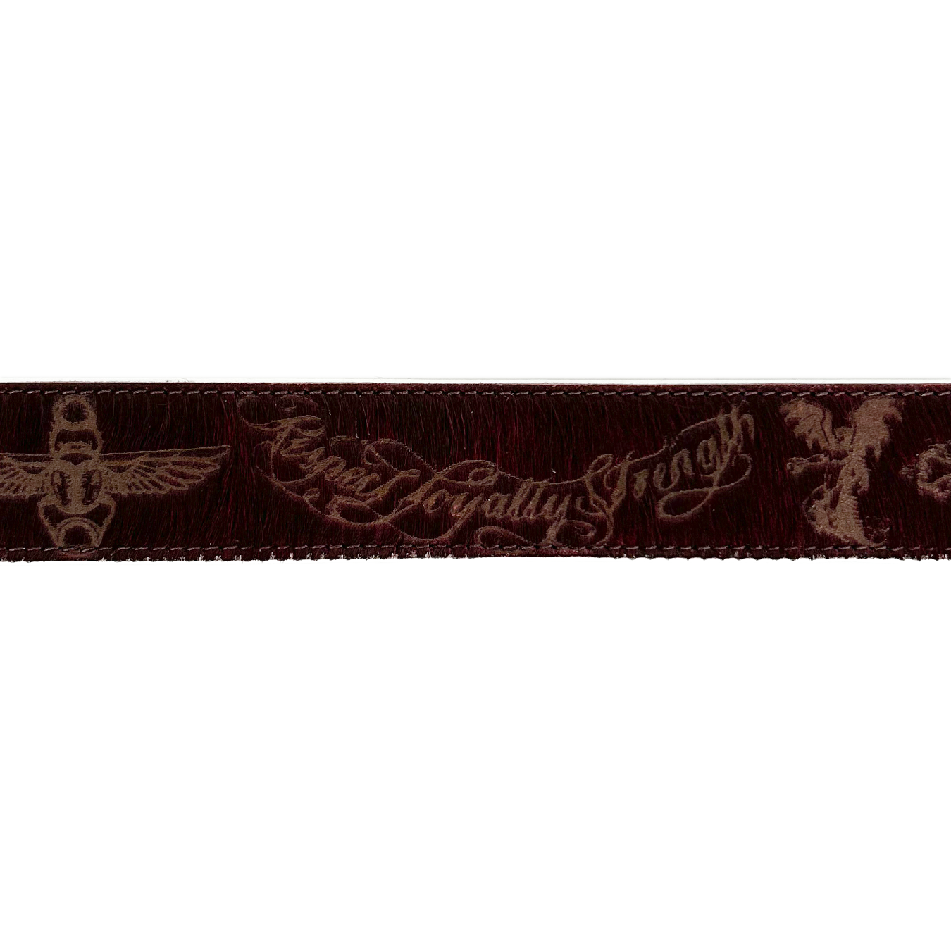 LASER TATTOO PONY HAIR BELT