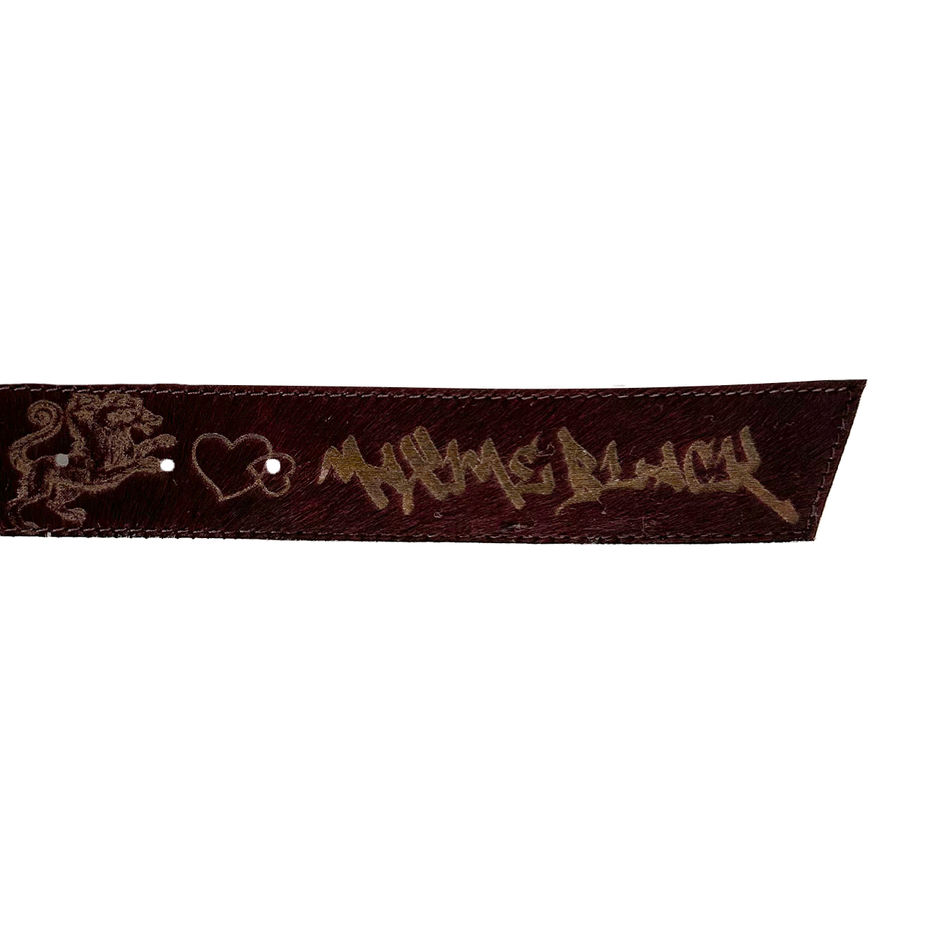 LASER TATTOO PONY HAIR BELT