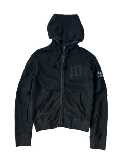 2Z BLACK  ZIP-UP  HOODIE